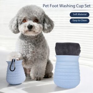 PawPureHome Paw Washer & Towel Set