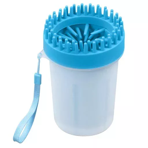 2-Piece Dog Paw Cleaner with Brush and Towel