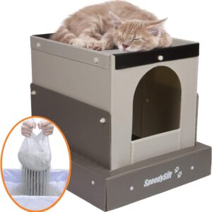 PawPureHome Hooded Cat Litter Station Starter Kit
