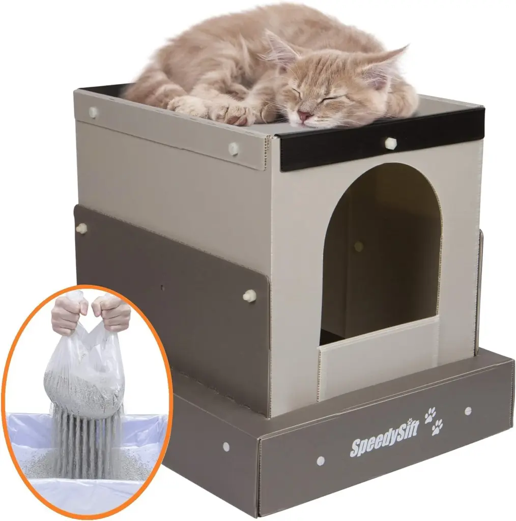 Hooded Cat Litter Box Starter Kit