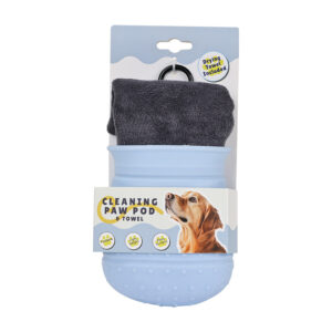 PawPureHome 2-Piece Paw Washer & Towel Set