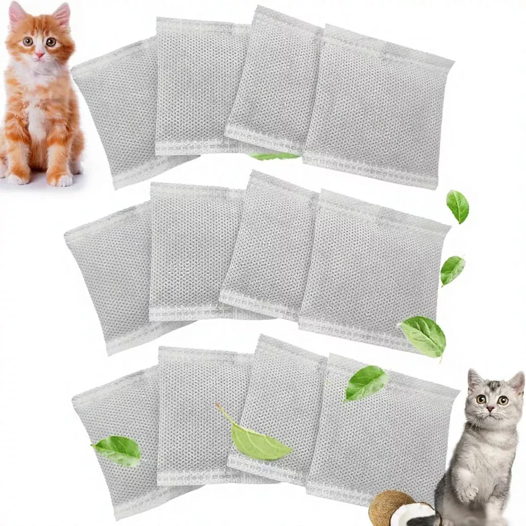 12-Piece Cat Litter Box Filter Refill Pack