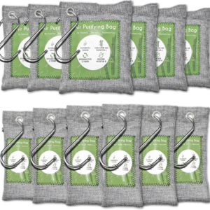 PawPureHome 12-Piece Bamboo Charcoal Pet Area Odor Control Pack