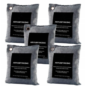 PawPureHome 5-Piece Bamboo Charcoal Pet Area Odor Control Pack