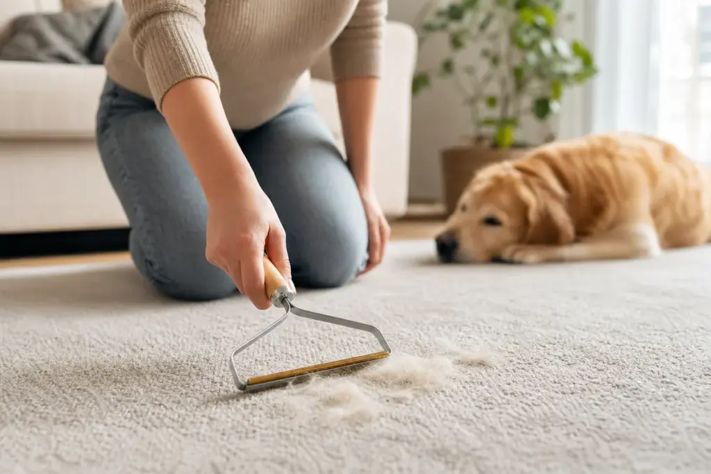 How to Remove Pet Hair from Carpet: A Surface-First Routine