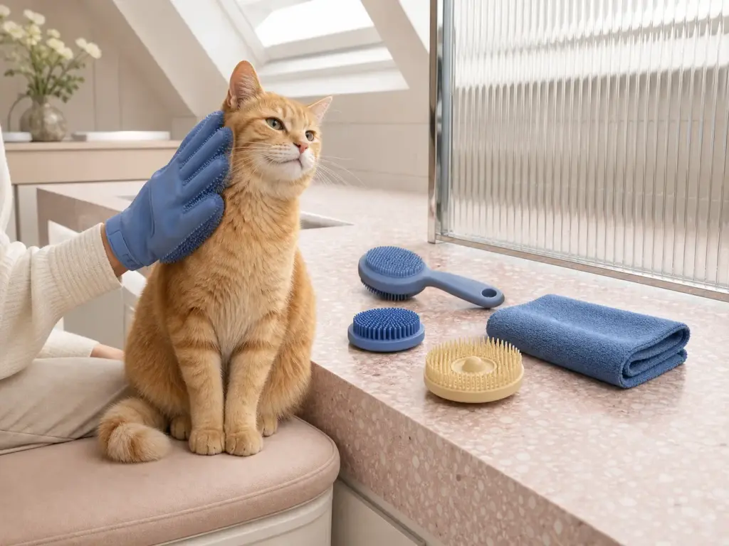 Dog Paw Cleaner Cup with Brush and Towel